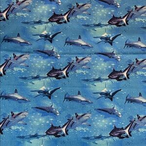 Shark fabric, 45 in wide, 2 yards, 100% cotton, NWOT